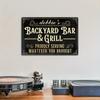 Personalized Custom Home Bar Metal Sign - Customizable Vintage Aluminum Plaque, Retro Pub Man Cave Wall Decor with Engraved Text