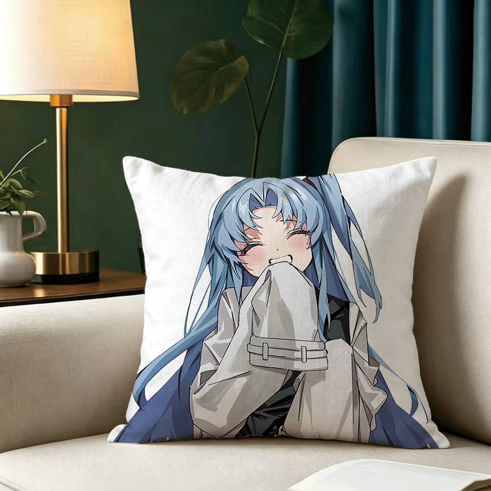 L-Library Of Ruina A-Angela GIFT Pillow Case Square Double-Sided Sofa Cushion Cover Bedroom Bedside Pillow