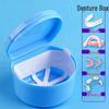 Compact Denture Cleaning & Storage Box with Filter Net