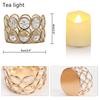 Candle Holders Wedding Decor Valentine's Day Crystal Tea Light Candlestick Family Table Decoration Home Decor Gift Box Candles
