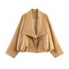 New In Summer, Street Fashion Versatile Solid Color Suede Texture Wrap Coat