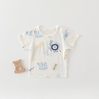 Unisex Baby T-Shirt: Antibakterielle Baumwolle, Kurzarm, Sommerkleidung für 0-3 Jahre