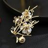 Senior Brooches Flower Leaf Brooch Pins for Women Suit Pendant  Fashion Brooches Jewelry