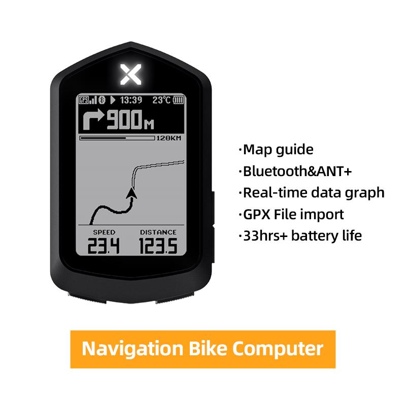 XOSS NAV Plus/NAV Bike Computer Wireless Cycling GPS Speedometer Map Navigation Waterproof Bluetooth ANT+ Cadence Speed NAV