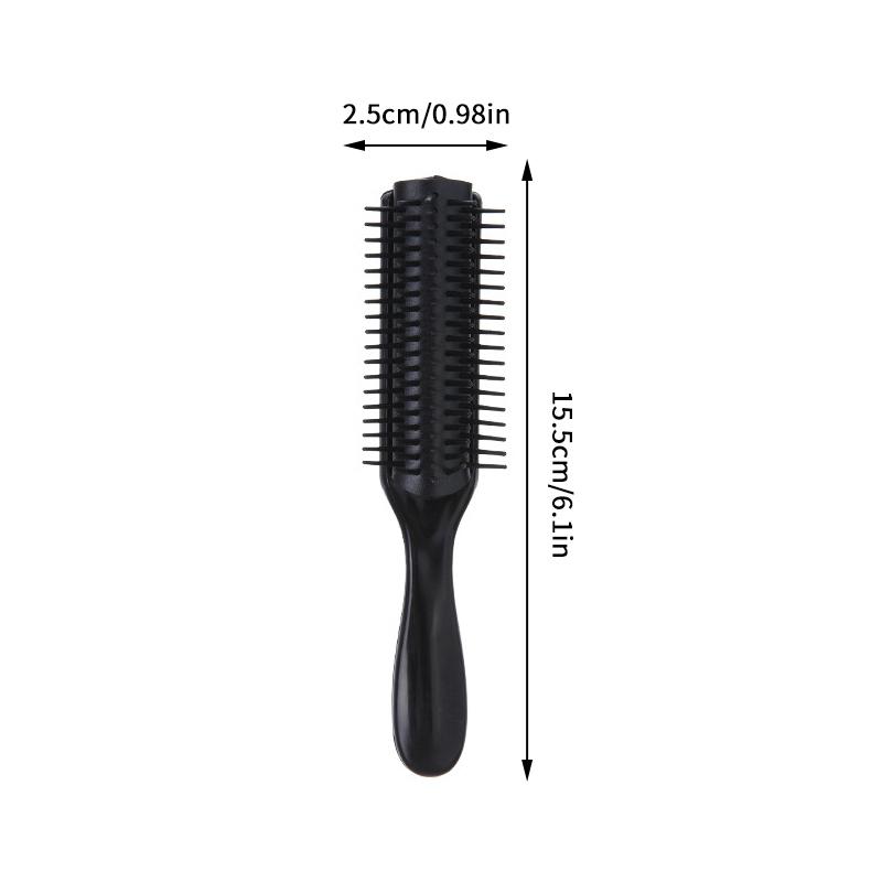 9-Rows Detangling Hair Brush Detangler Hairbrush Scalp Massager Straight Curly Wet Diy Hair Comb Brush