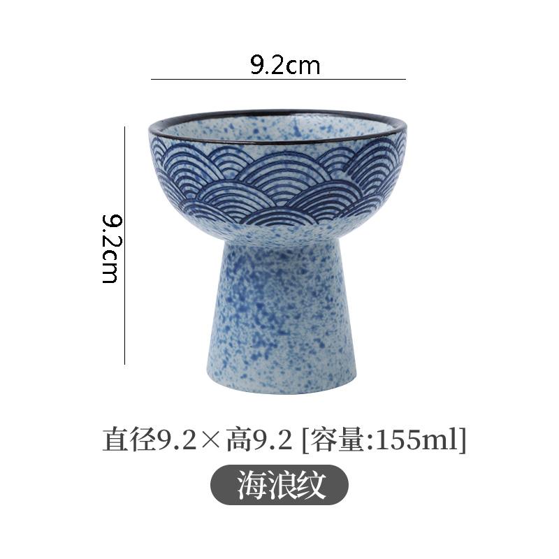 Ceramic Dinner Bowls High Feet Snack Bread Dessert Tray Soup Basin Soup Bowl Restaurant Round Specialty Tableware Cooking Plates