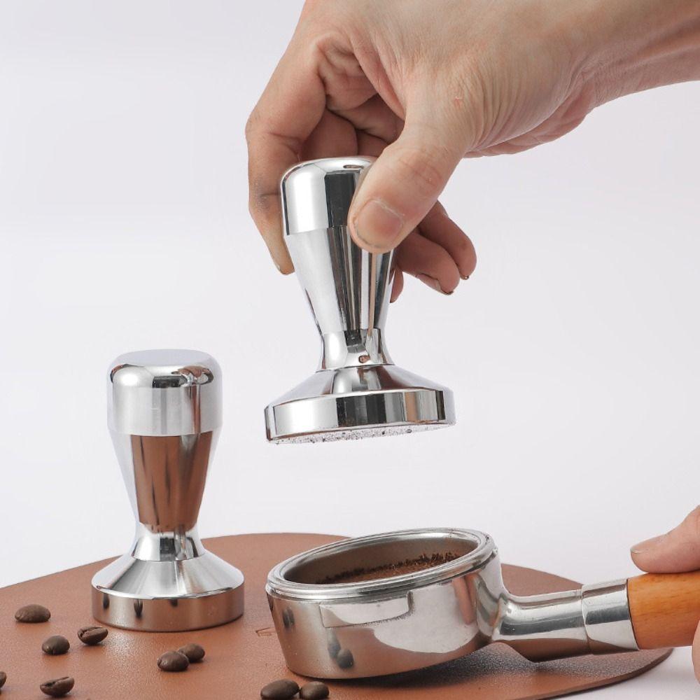 Flat Base Coffee Bean Press Removable Coffee Powder Hammer Stainless Steel Coffee Tamper  Cafe