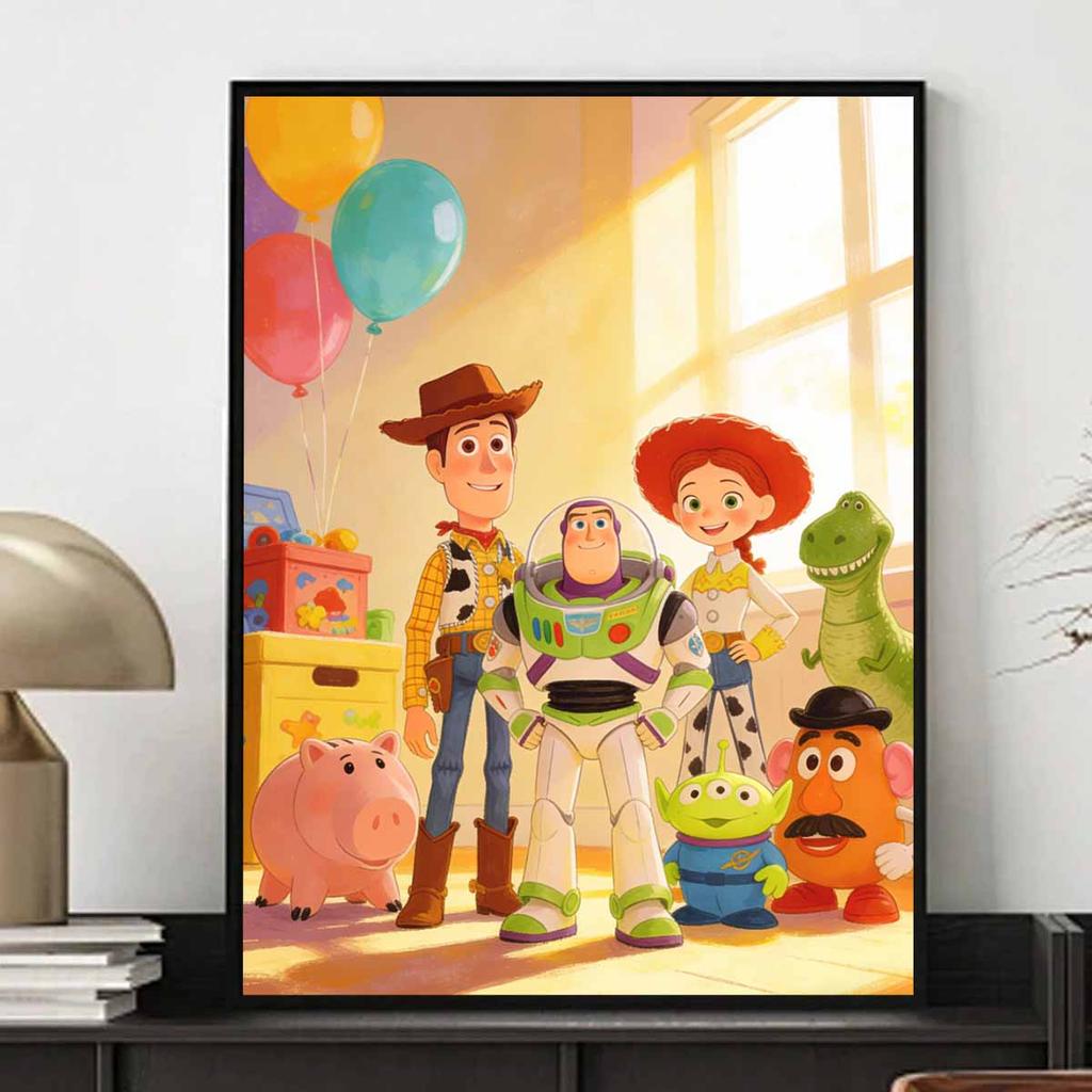 Disney Diamond Painting 5D DIY Full Circle Diamond Painting Kit Home Bedroom Wall Decor Crafts Toy Story Woody Buzz Jessie Rex Piggy Alien Potato