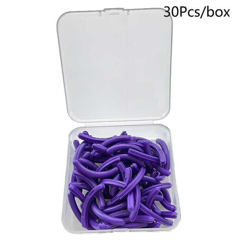 Colored Eyelashes Curler Replace Rubber 30Pcs/Box Black White Blue Elastic Eyelash Curler Replacement Rubber Strips Accessories