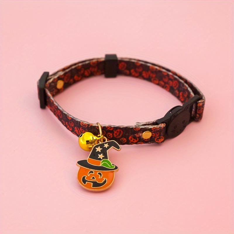 

Товары для питомцев Серия лент на Хэллоуин Ошейник для кошки и собаки Призрак Паук Череп Тыква Ошейник 16-32cm