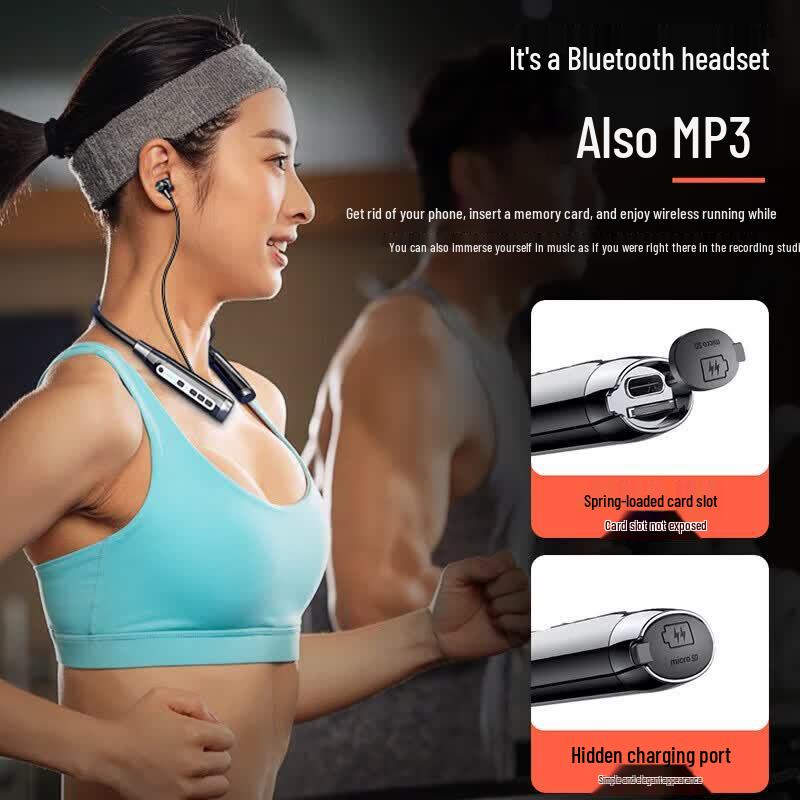 OKSJ A12 Wireless Bluetooth Sports Neckband Earphones