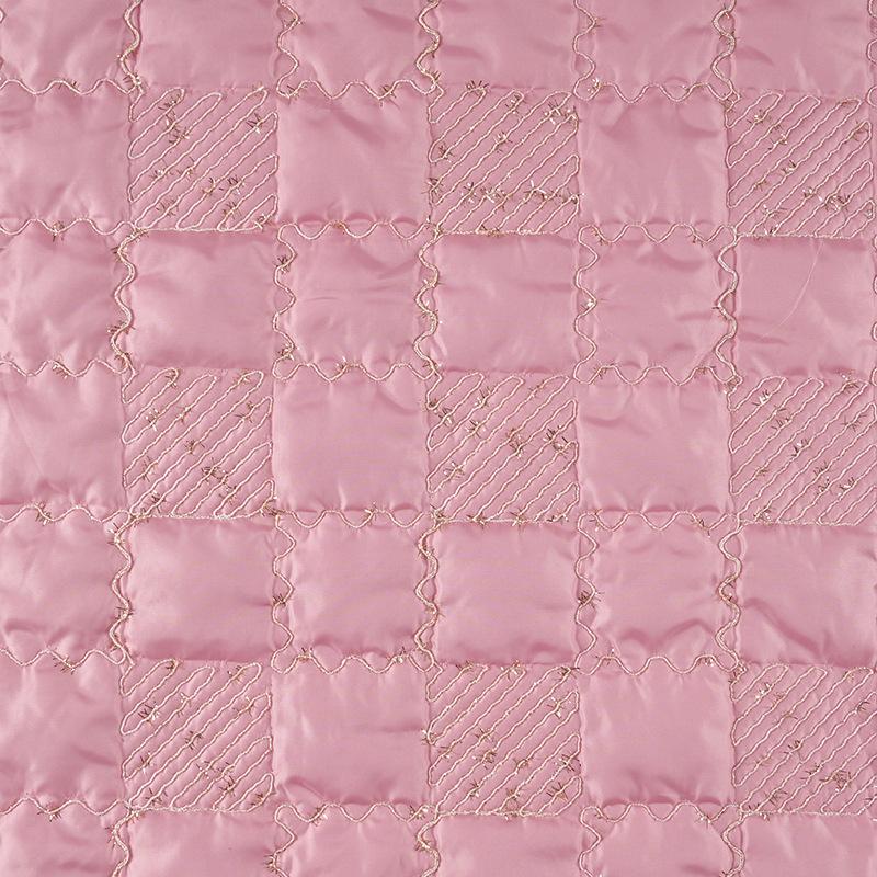 1 metr Pikowana tkanina bawełniana Poliestrowa haftowana sznurkiem Tkanina haftowana cekinami na torebki projektanckie Bagaż Materiał