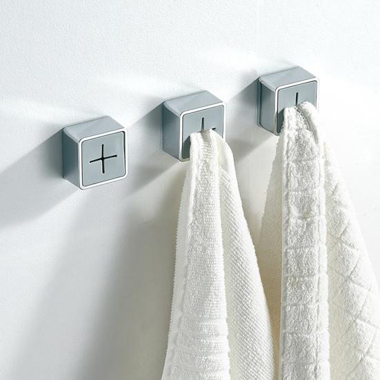 Kreativer Handtuchaufbewahrungsstecker Selbstklebend Kältebeständig Badezimmerzubehör Handtuchhalter für die Küche