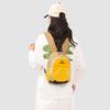 Colorblock Nylon Backpack with Mesh Pocket Lightweight Outdoor Daypack for Travel School Daily