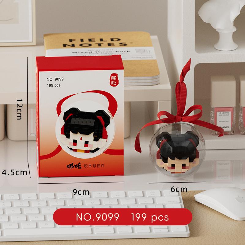 

Nezha movie Mini Diy Building Block Toys for Children Bricks Blocks for Adults Constructor Micro Bricks Construction Sets Gifts