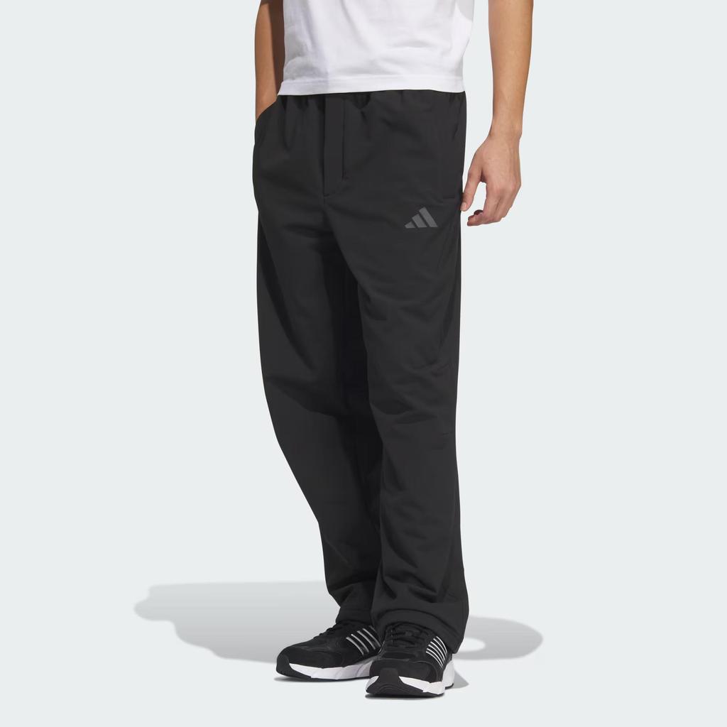 adidas FW24 M Pantalón M Serie 3 Resistente al Agua Protección Solar Color Sólido Pantalón Casual Pantalón de Hombre Negro JX1784