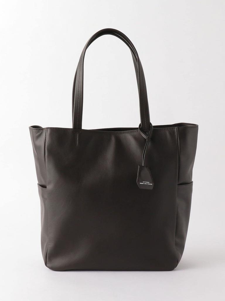 United Arrows Green Label Relaxing SC GLR Functional Leather Tote Bag, Vertical, V2, 32326991306, 2900 DK.BROWN (29), Free Shipping
