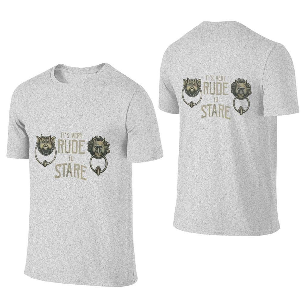 It S Very Rude To Stare Labyrinth Knockers Retro Hong Kong Style Reversible Tshirt Sweet Girl Girlish Feeling Embroidery Tees