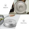 Stainless Steel Food Dome Cover with Ergonomic Handle for Cooking Grilling Serving Keeping Heat Oil Splash Prevention Household