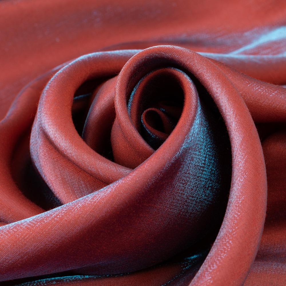Soft Dress Material Mermaid Gradient Color Fabric DIY Satin-Like Fabric for Wedding Dress