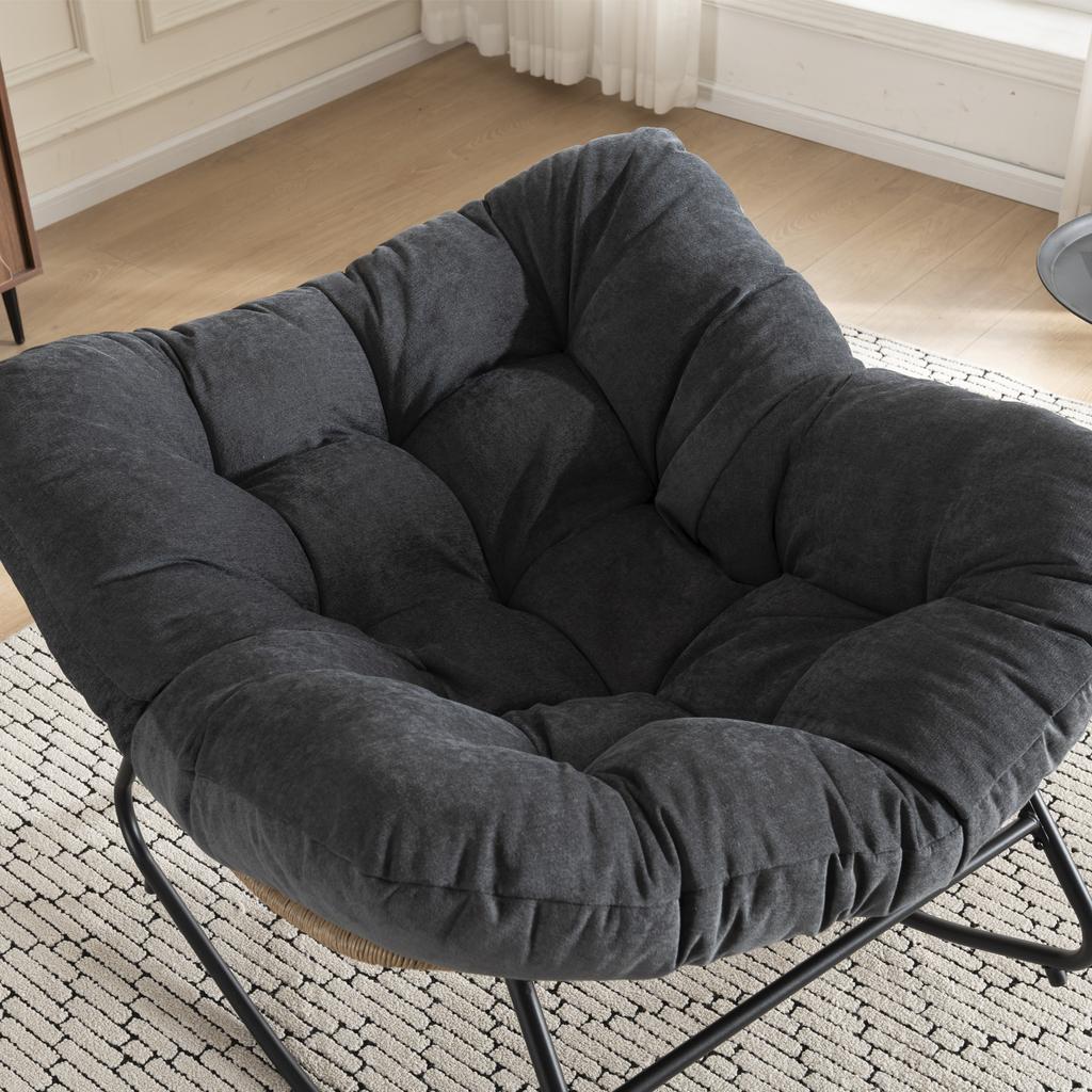 Rocking Chair, Chenille Upholstered Accent Chair, Modern Rocking Chair for Children's Room for Living Room, Bedroom, Apartment