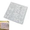 Flexible Silicone Butterfly Wing Carving Mold Reusable Nail Art Frame For Detailed Handmade Nail Decoration Creations