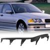 L/R Rubber Upper Headlight Lamp Cover Strip Trim 63128384486 63128384487 Compatible with BMW 3 Series E46 4-Door 98-01