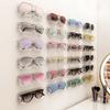 Glasses Storage Box Wall-Mounted No Drilling Design Space Saving Glasses Organizer for Myopia Glasses Sunglasses
