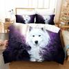 3D Samoyed Bedding Sets Duvet Cover Set With Pillowcase Twin Full Queen King Bedclothes Duvet Cover