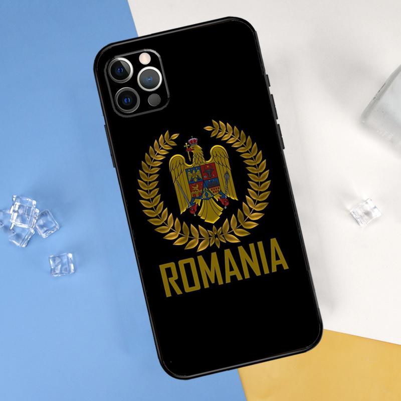 

Romania Flag Phone Case For iPhone 16 Pro 15 Pro 11 13 14 Pro Max 12 Mini XR 16 15 Plus 16e Cover Shell iPhone 12 mini