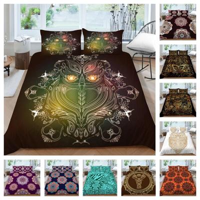 Bohemian Bettbezug Junge Mädchen Queen Size Bettwäsche Weiche Heimtextilien 3D Bedruckter Bettbezug Hochwertiger Bettbezug