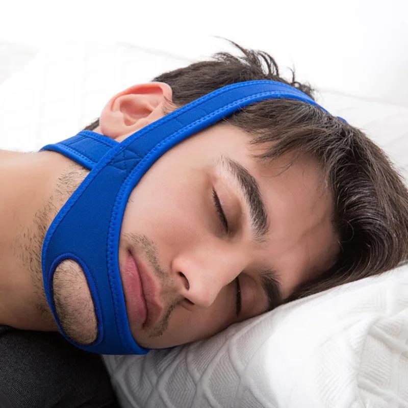 New Neoprene Anti Snore Chin Strap Adjustable Sleep Support Belt Stop Snoring Jaw Solution Apnea Care Tool
