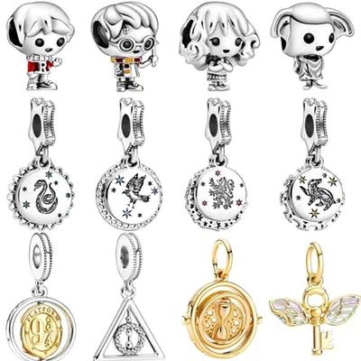 Bestselling 925 Silver  Harry Potter Pendant Beads Perfect for DIY Bracelets Stylish and Magical Gift