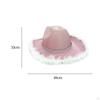 Cowboy Hat Bling Costume Accessories Wide Brim Glitter for Holidays Party Cosplay