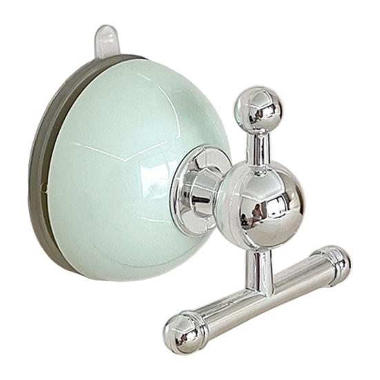 Yousheng Suction Cup Hook Reinforced Suction Cup Base Easy Installation Removable Suction Hanger Heavy-Duty Support Hook