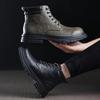 2025 New Men Boots British Style Genuine Leather Mens Casual Boots Wear-resistant Male Platform Shoes Hot Sell Botas Para Hombre