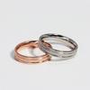 4mm Edelstahl Matt Ring Ehering für Damen Mädchen Größe 4-10