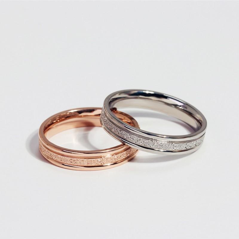 

4mm Stainless Steel Matte Ring Wedding Band for Women Girl Size 4-10 10