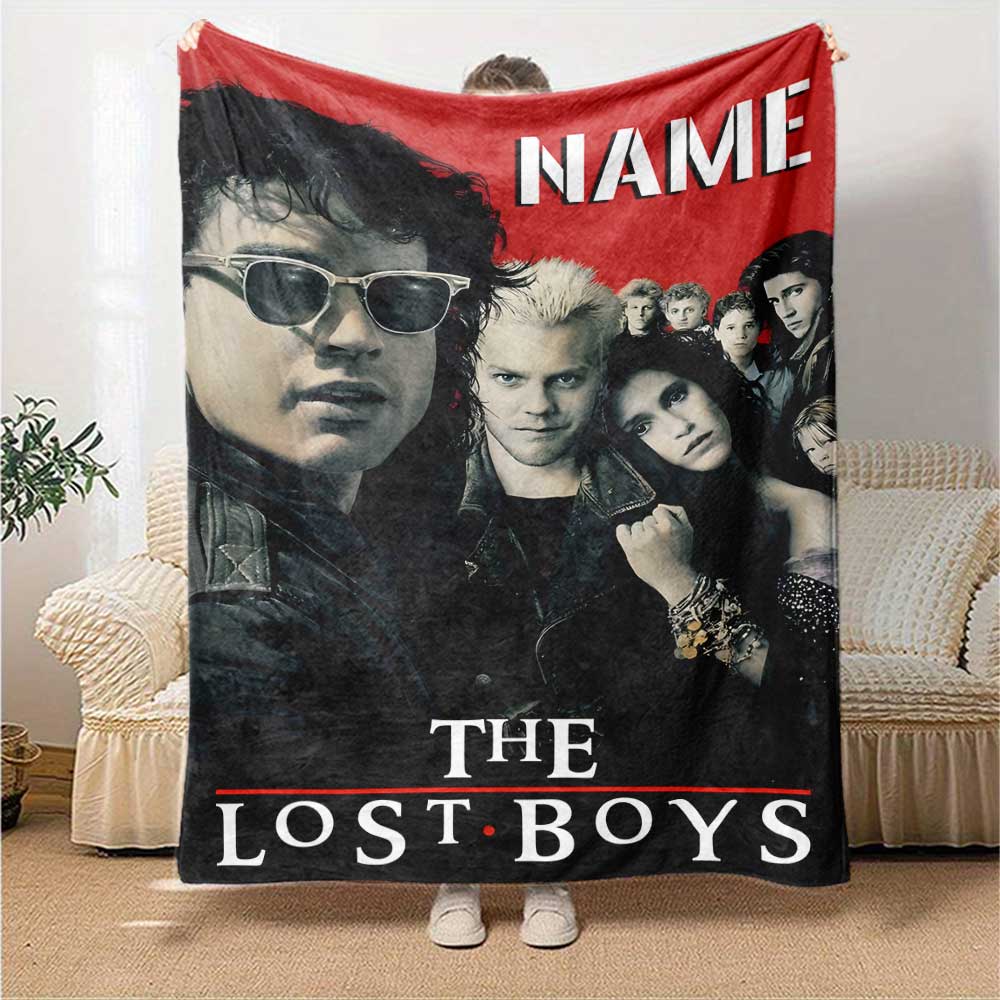 Warner Bros. Works (53) Customize Text Blanket Gift Customizable Blanket Durable Comfort for Office Chair Sofa Bedding Picnics Ideal for All Seasons