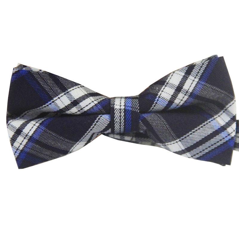 Children's Trendy British Style Multi-Color Cotton Plaid Bow Tie