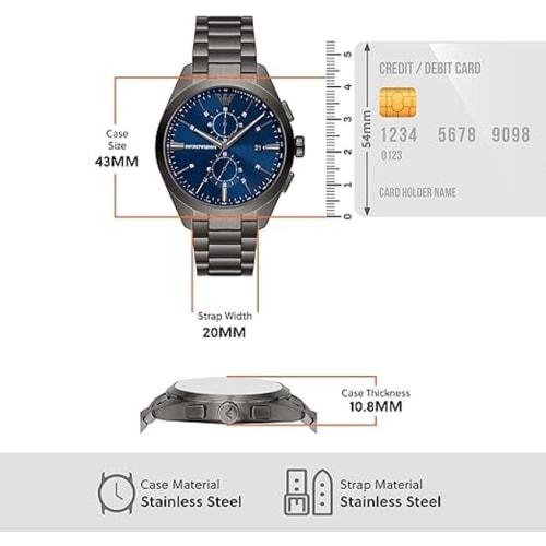 Emporio Armani Men's Watch AR11481 Gun-Metal