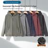 2025 Vintage Gewaschener 350g Reißverschluss Hoodie Strickjacke für Herbst/Winter