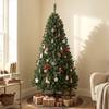 Artificial Christmas Tree 200cm with 1000 Branches, Foldable Base, Sectional Design, Easy to Assemble, Green
