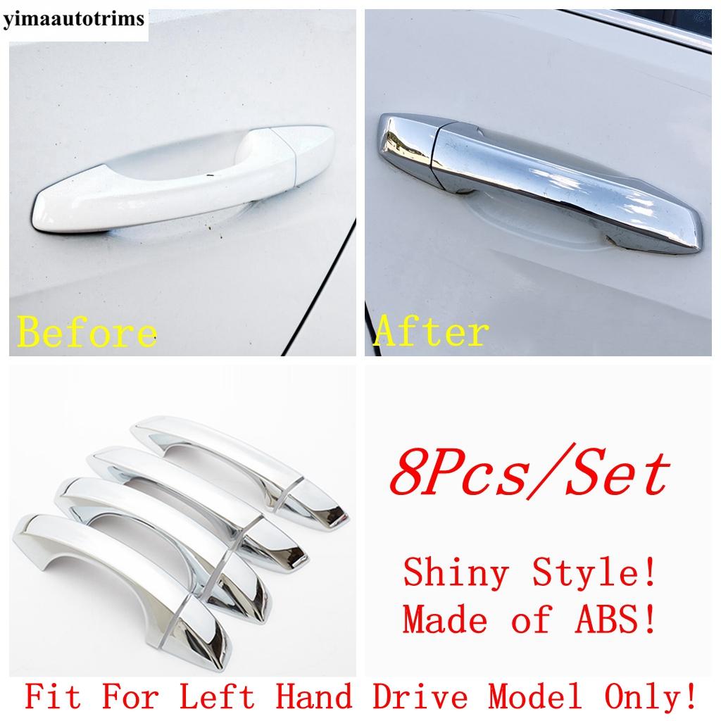 For VW Volkswagen Golf 7 7.5 MK7 2014 - ABS / Chrome Carbon Fiber Car Door Handle Bowl Cover Kit Trim Exterior Accessories
