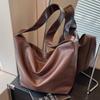 Fashion New Soft Durable Vintage Tote Large Capacity Premium Texture Soft Durable Outdoor Commuter Shoulder Crossbody Bag