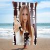 Singer A-Avril R-Ramona Lavigne Beach Towels Shower Towel Sauna Travel Spa Microfiber Quick Dry Gym Accessories Cute Room Decor