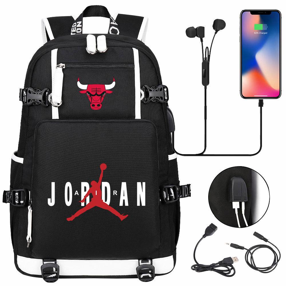 3 Piece School Backpack Set for Students Large Capacity Oxford Cloth Schoolbag with Shoulder Strap and Pencil Case