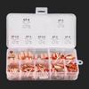 250Pcs Copper Tube Connector Kits Terminal Connecting Set Wire Hardware Supplies