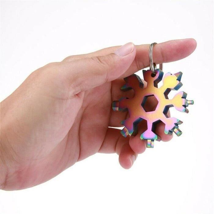 Multifunctional Tool - YWEI - Snowflake 18-in-1 - Stainless Steel - Portable - Lightweight