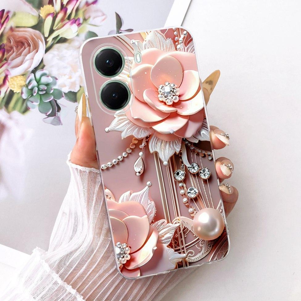 Clear For Xiaomi Poco X7 Pro Case Cover Cute Cat Fashion Butterfly Funny Painted Casing For Poco X7Pro 2412DPC0AI 2412DPC0AG